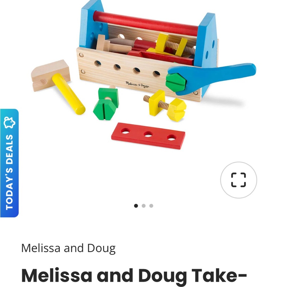 Toy bundle. Melissa & Doug Wooden Tool Set, & fabric books with sounds, sm radio